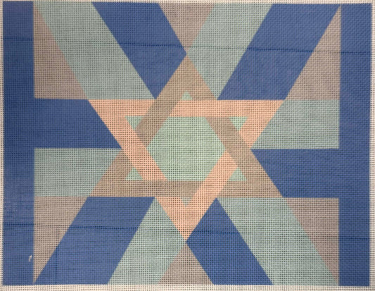 Silver/White Star Tallit - UV Printed