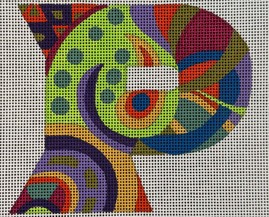 Designer Inspired Initials Letter P