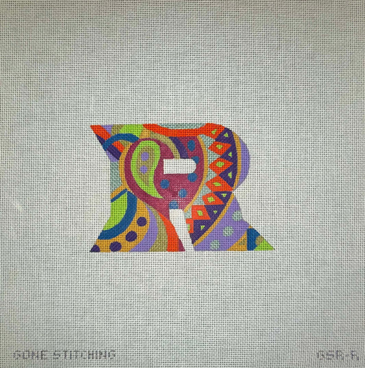 Designer Inspired Initials Letter R