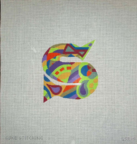 Designer Inspired Initials Letter S