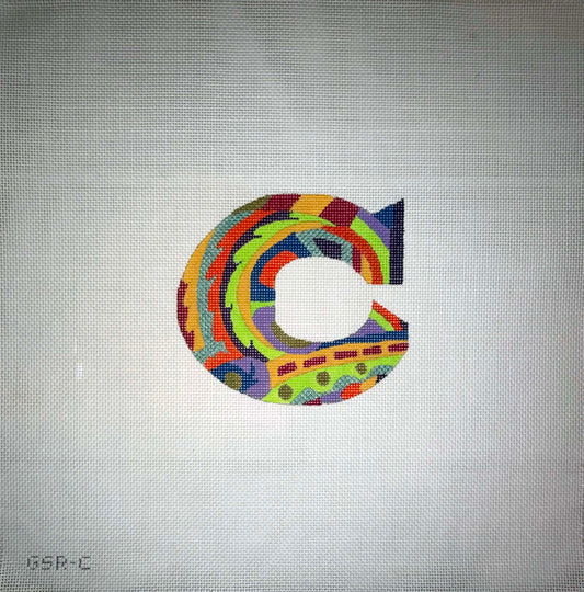 Designer Inspired Initials Letter C