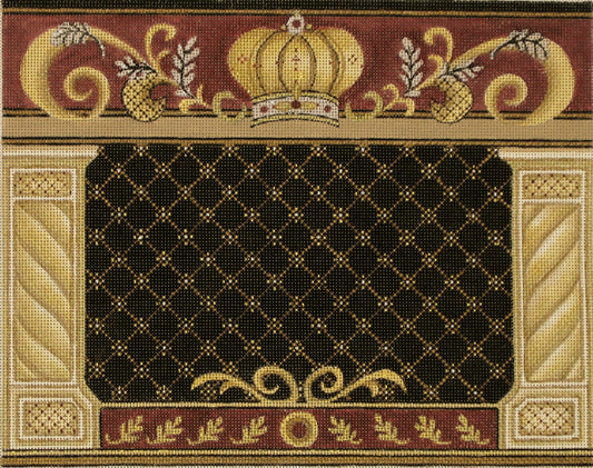 Black Tallit with Crown