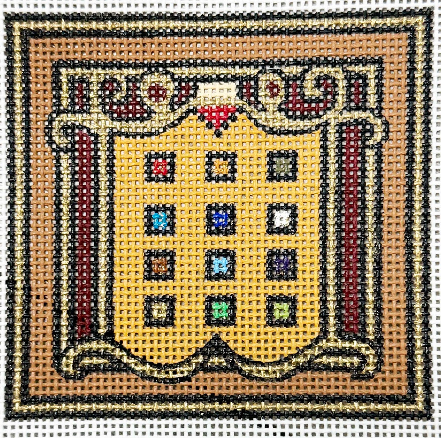Small canvas patch 12 Tribes -  Levy - Painted