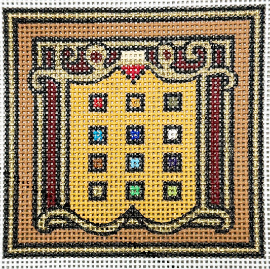 Small canvas patch 12 Tribes -  Levy - Painted