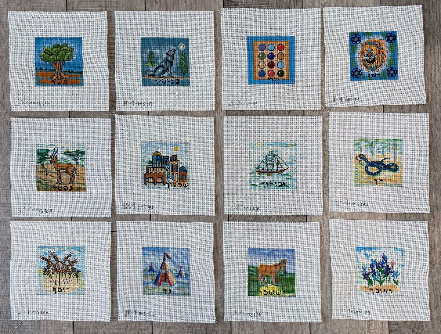 Twelve Tribes Set - 12 Canvases
