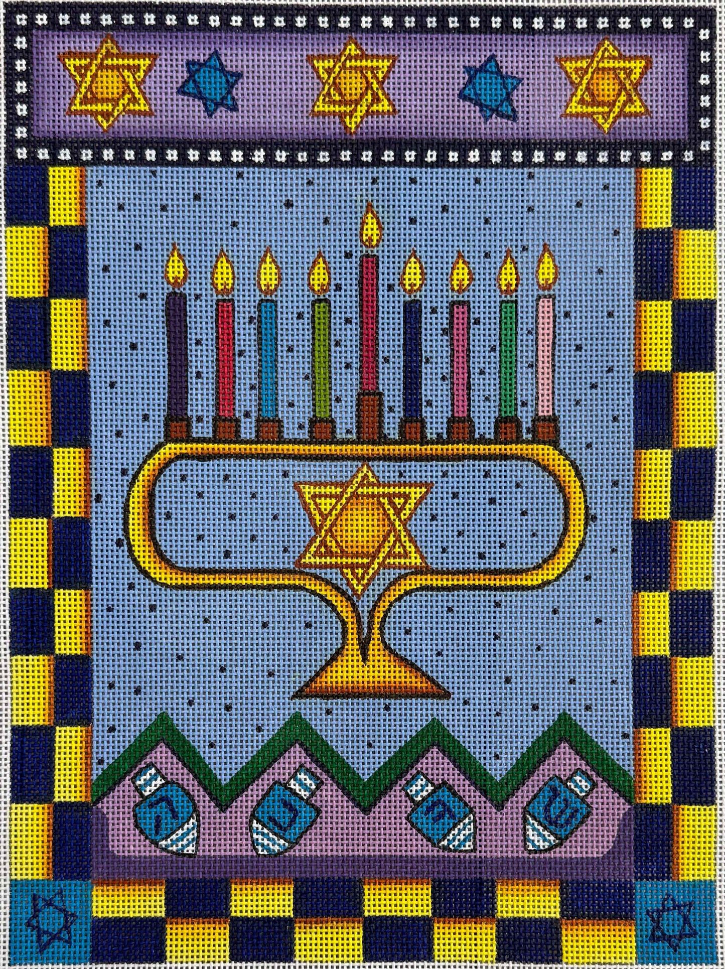 Colorful Menorah