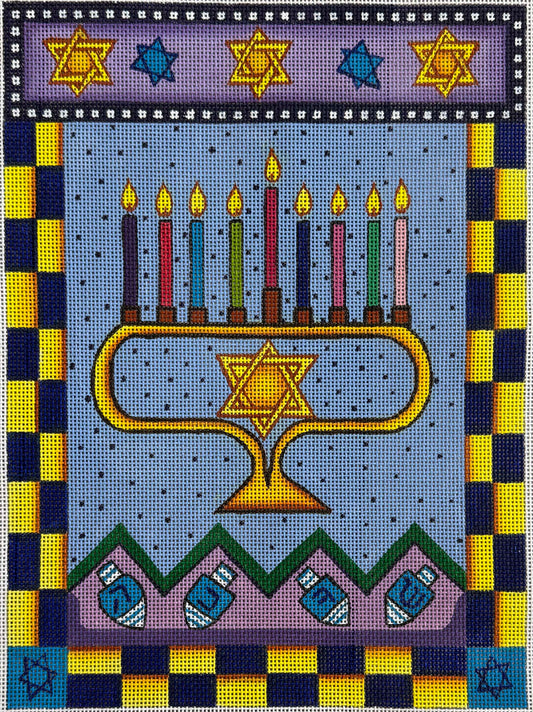 Colorful Menorah