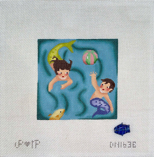 Mermaids Playing Ball by JP Needlepoint