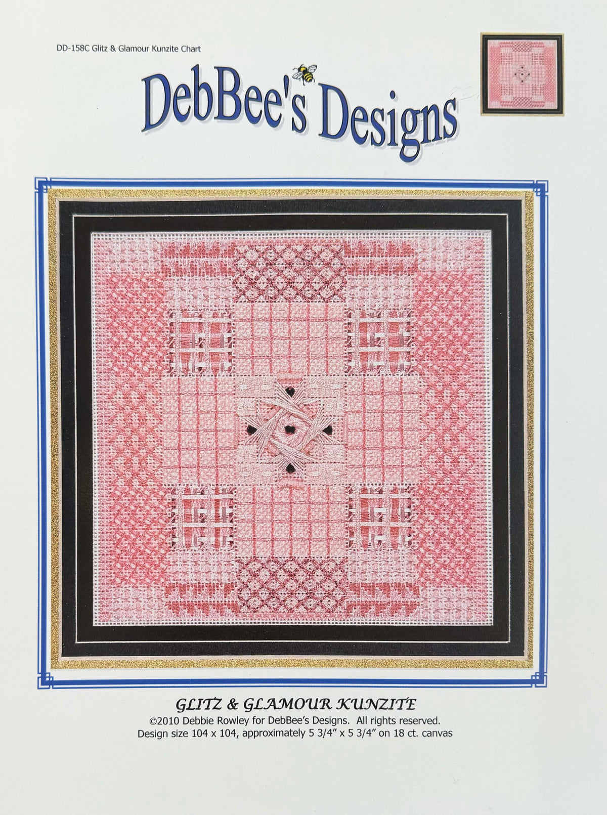 Glitz & Glamour Kunzite Stitch Guide by DebBee's Designs