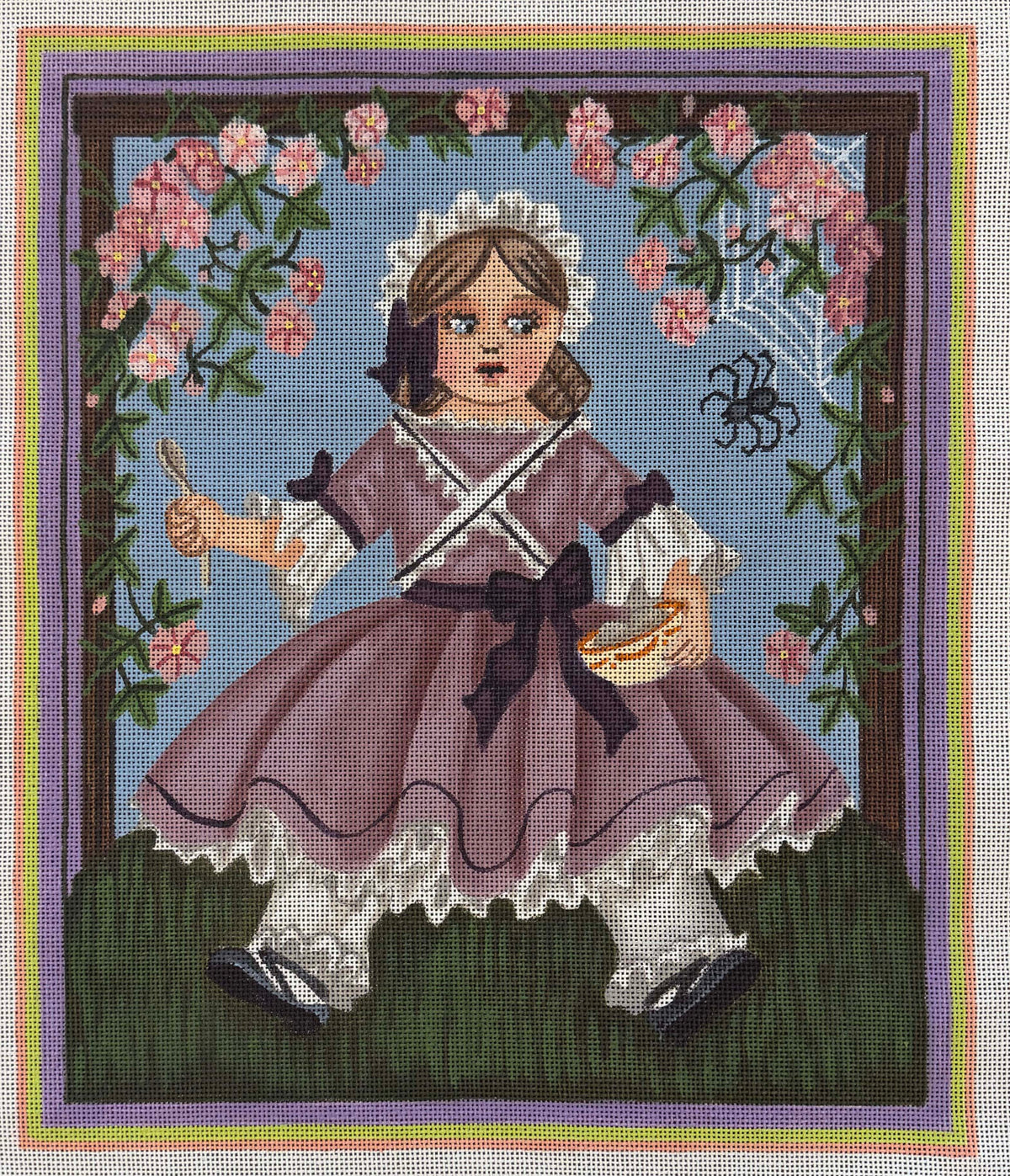 Vintage Canvas - Little Miss Muffet