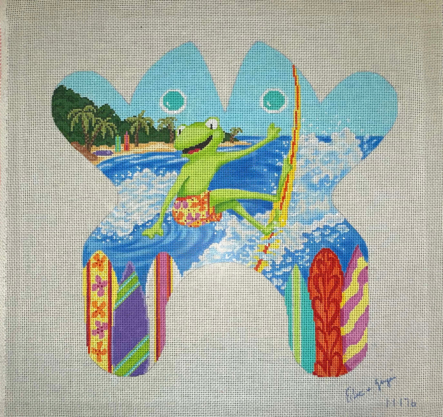 Surfer Frog by Edie & Ginger