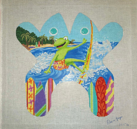 Surfer Frog by Edie & Ginger
