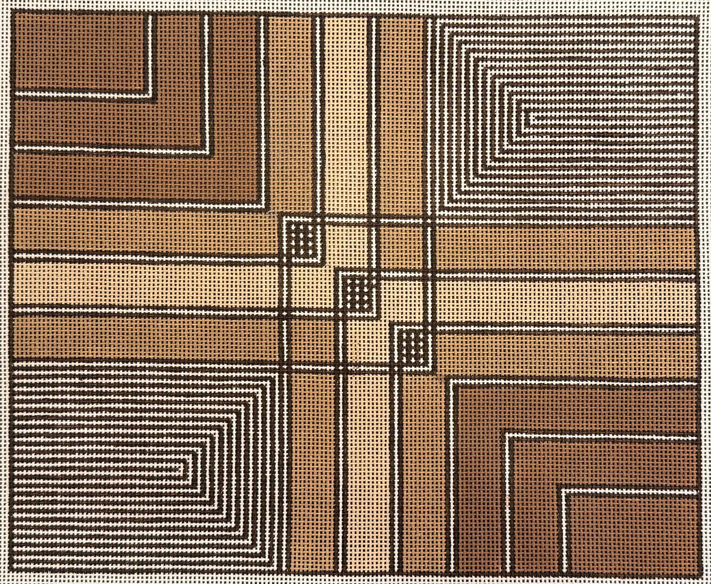 Square of Brown Tallit
