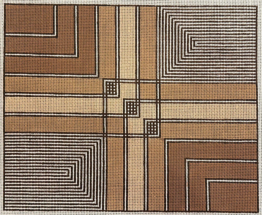 Square of Brown Tallit