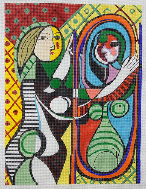 Picasso Lady in Mirror