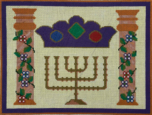 Menorah and Pillars Tallit