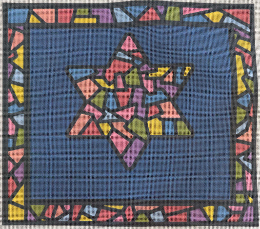 Large Tallit Stained Glass by Pepita