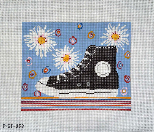 Sneaker with White Bloom by Pippin Studios