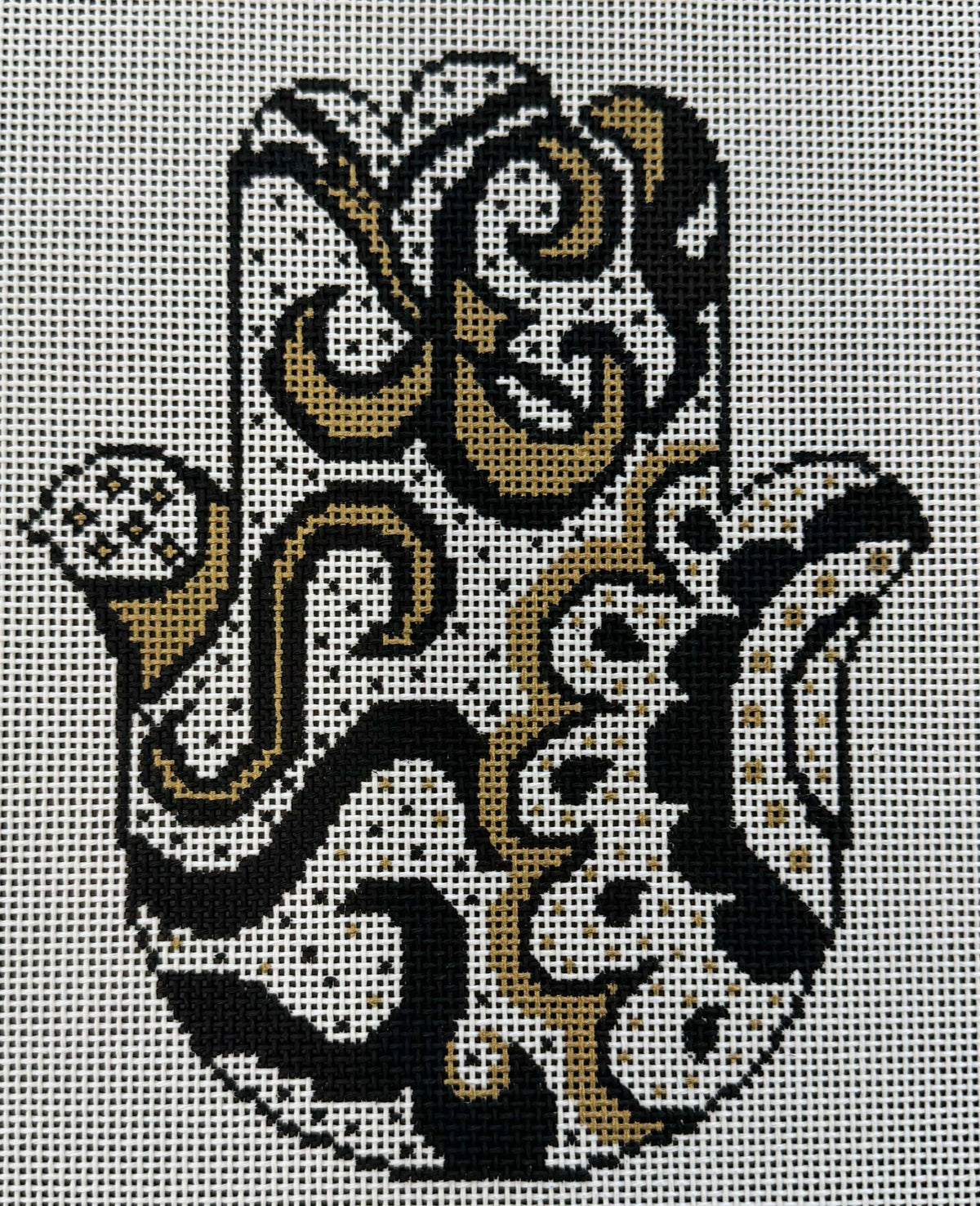 Gold and Black Hamsa
