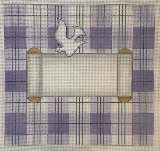 Purple Plaid Tallit Bag