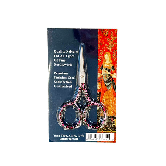 Pink Leopard Embroidery Scissors