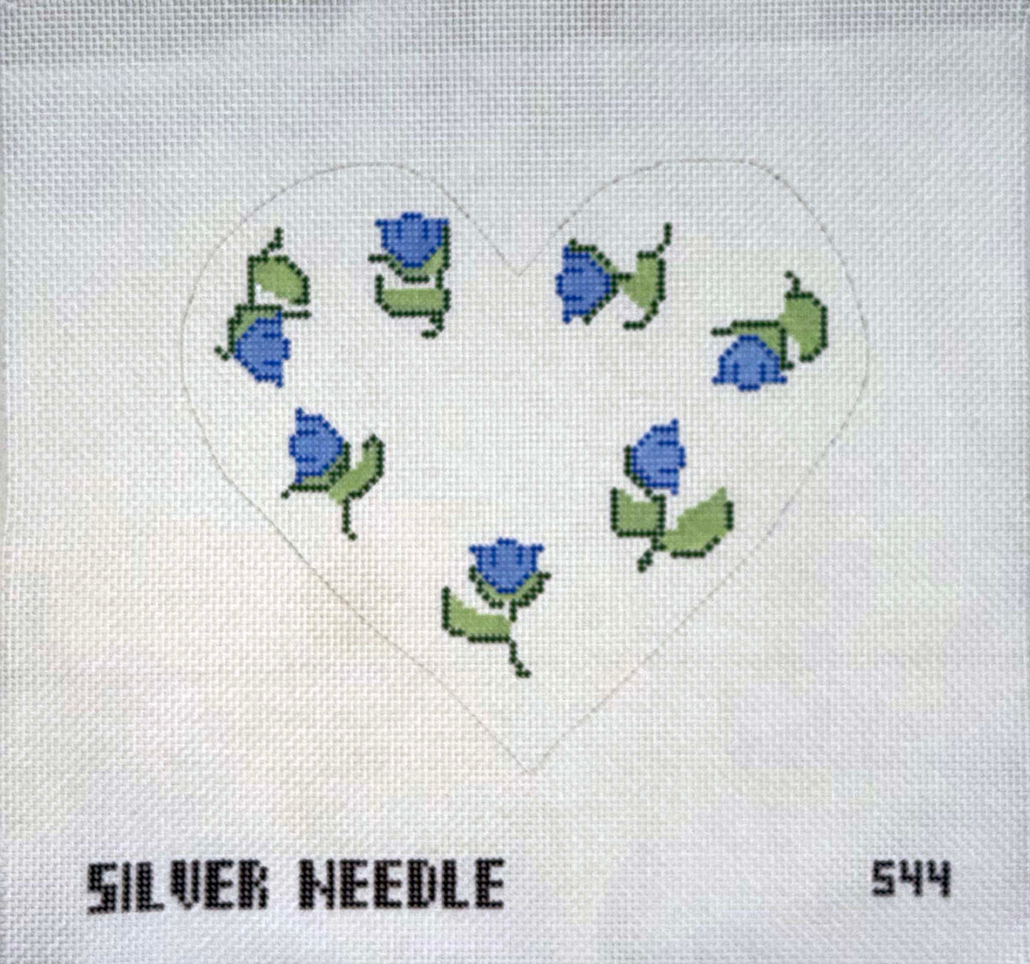 Bluebell Heart Pillow by Silver Needle