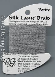 Petite Silk Lame Pewter SP041