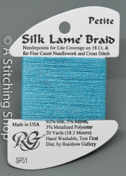 Petite Silk Lame Turquoise SP051