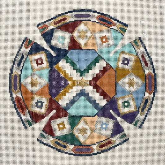 Geometric Kippa - by Susan Roberts
