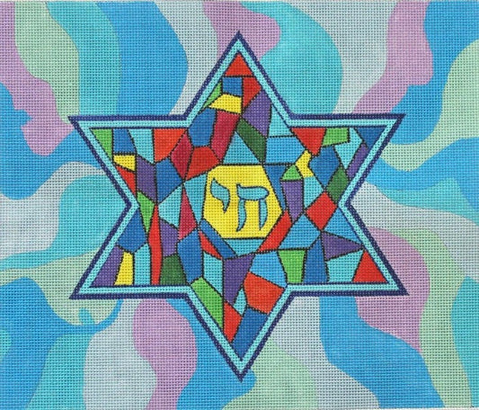 Star of David in Crystal Glass Tallit