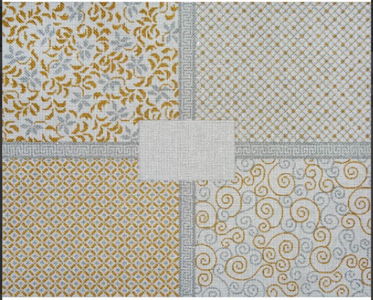 Silver & Gold Elegance Challah Cover by JP