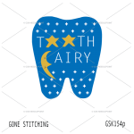 Moon and stars tooth fairy pillow