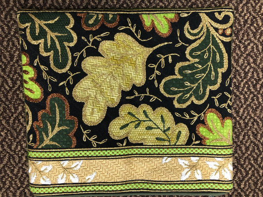 Green Leaf Tallit with stitch guide