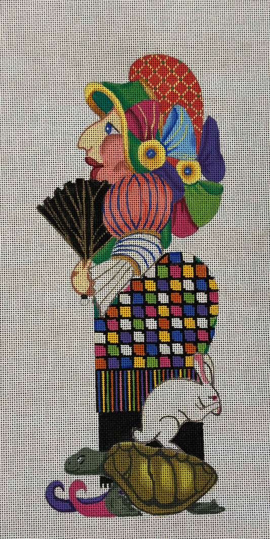 Vintage Canvas - Colorful Woman #1