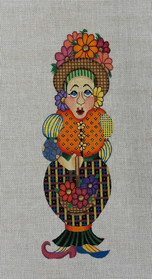 Vintage Canvas - Colorful Woman #2