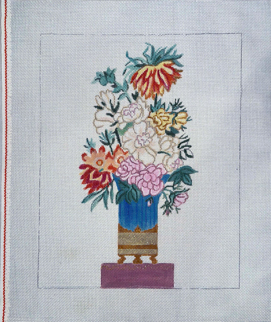 Floral on Pink Pedestal #1