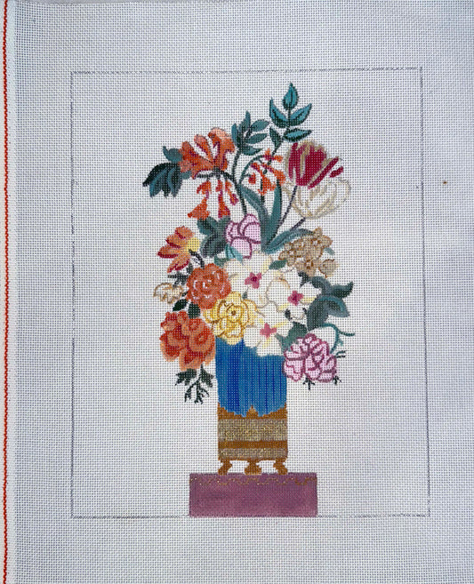 Floral on Pink Pedestal #2