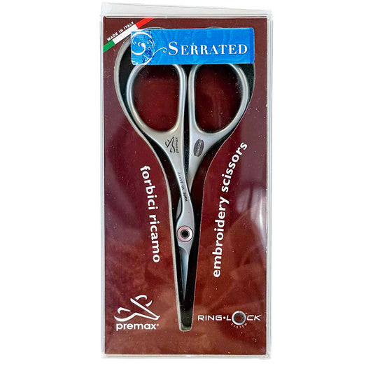 Premax 3.75" Ring Lock Stainless Steel Curved Scissors