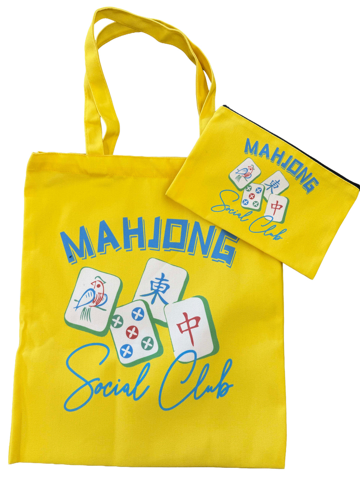 Mah Jongg Project Bag and Matching Pouch