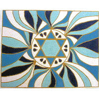 Star of David Tallit  in Blue